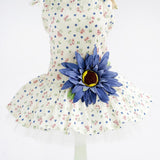 Maxbell Maxbell 1 Pc Puppy Dog Princess Dress Wedding Clothe Small Dog Summer Skirt Blue S