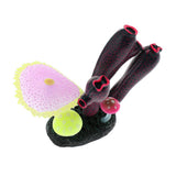 Maxbell Maxbell Aquarium Artificial Coral Fish Tank Landscape Decor for Aquarium Red Black