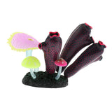 Maxbell Maxbell Aquarium Artificial Coral Fish Tank Landscape Decor for Aquarium Red Black