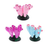 Maxbell Maxbell Aquarium Tank Landscaping Fluorescent Sea Squirt Simulation Coral Purple