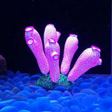 Maxbell Maxbell Aquarium Tank Landscaping Fluorescent Sea Squirt Simulation Coral Purple