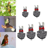 Maxbell Maxbell Parrot Nappies Pocket Cloth Diaper Bird Pee Pad Flowers Dot Gray for Bird XS