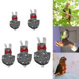 Maxbell Maxbell Parrot Nappies Pocket Cloth Diaper Bird Pee Pad Flowers Dot Gray for Bird XS