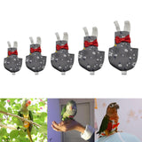 Maxbell Maxbell Parrot Nappies Pocket Cloth Diaper Bird Pee Pad Flowers Dot Gray for Bird XS