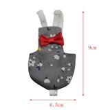 Maxbell Maxbell Parrot Nappies Pocket Cloth Diaper Bird Pee Pad Flowers Dot Gray for Bird XS