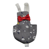 Maxbell Maxbell Parrot Nappies Pocket Cloth Diaper Bird Pee Pad Flowers Dot Gray for Bird M
