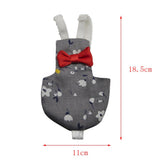 Maxbell Maxbell Parrot Nappies Pocket Cloth Diaper Bird Pee Pad Flowers Dot Gray for Bird L