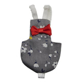 Maxbell Maxbell Parrot Nappies Pocket Cloth Diaper Bird Pee Pad Flowers Dot Gray for Bird XL