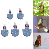 Maxbell Maxbell 1 Pc Blue Floral Print Adjustable Parrot Nappy Diaper with Hook and Loop XS