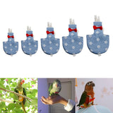 Maxbell Maxbell 1 Pc Blue Floral Print Adjustable Parrot Nappy Diaper with Hook and Loop XS