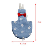 Maxbell Maxbell 1 Pc Blue Floral Print Adjustable Parrot Nappy Diaper with Hook and Loop XS