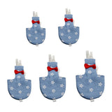 Maxbell Maxbell 1 Pc Blue Floral Print Adjustable Parrot Nappy Diaper with Hook and Loop XS