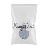 Maxbell Maxbell 1 Pc Blue Floral Print Adjustable Parrot Nappy Diaper with Hook and Loop XS