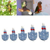 Maxbell Maxbell 1 Pc Blue Floral Print Adjustable Parrot Nappy Diaper with Hook and Loop XS