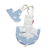 Maxbell Maxbell 1 Pc Blue Floral Print Adjustable Parrot Nappy Diaper with Hook and Loop S