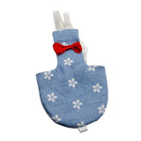 Maxbell Maxbell 1 Pc Blue Floral Print Adjustable Parrot Nappy Diaper with Hook and Loop S