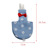 Maxbell Maxbell 1 Pc Blue Floral Print Adjustable Parrot Nappy Diaper with Hook and Loop  L