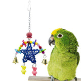 Maxbell 5 pcs Birds Chew Toy Parrot Birds Bell Swing Toys for Small to Largr Birds
