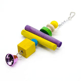 Maxbell 5 pcs Birds Chew Toy Parrot Birds Bell Swing Toys for Small to Largr Birds