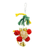 Maxbell 5 pcs Birds Chew Toy Parrot Birds Bell Swing Toys for Small to Largr Birds