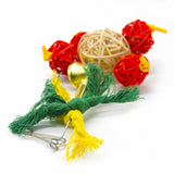 Maxbell 5 pcs Birds Chew Toy Parrot Birds Bell Swing Toys for Small to Largr Birds