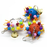 Maxbell 5 pcs Birds Chew Toy Parrot Birds Bell Swing Toys for Small to Largr Birds