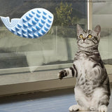 Maxbell Maxbell Whale Shape Cat Self Groomer Cat Scratcher Toy for Pet Cat Kitten Blue