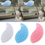 Maxbell Maxbell Whale Shape Cat Self Groomer Cat Scratcher Toy for Pet Cat Kitten Blue