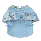 Maxbell Maxbell Traditional Qipao Dress Dog Princess Dress Dog Birthday Party Dress Blue L