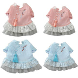 Maxbell Maxbell Pet Chinese Traditional Qipao Dress Clothes Dog Princess Dress  Pink M