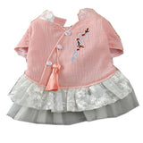 Maxbell Maxbell Pet Chinese Traditional Qipao Dress Clothes Dog Princess Dress  Pink M