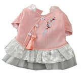 Maxbell Maxbell Pet Chinese Traditional Qipao Dress Clothes Dog Princess Dress  Pink M