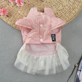 Maxbell Maxbell Pet Chinese Traditional Qipao Dress Clothes Dog Princess Dress  Pink M