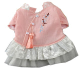 Maxbell Maxbell Pet Chinese Traditional Qipao Dress Clothes Dog Princess Dress  Pink M