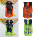Maxbell Maxbell Small Dog Outdoor Vest Soccer Print Pattern Pet Spring Summer Vest Orange M