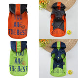 Maxbell Maxbell Small Dog Outdoor Vest Soccer Print Pattern Pet Spring Summer Vest Orange M