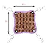 Maxbell Maxbell 2 Pcs Small Animals Hamster Summer Cool Bed Mat Cage Hanging Hammock  15x15cm