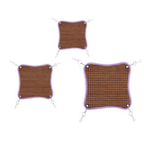 Maxbell Maxbell 2 Pcs Small Animals Hamster Summer Cool Bed Mat Cage Hanging Hammock  15x15cm