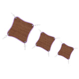 Maxbell Maxbell 2 Pcs Small Animals Hamster Summer Cool Bed Mat Cage Hanging Hammock  15x15cm