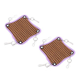 Maxbell Maxbell 2 Pcs Small Animals Hamster Summer Cool Bed Mat Cage Hanging Hammock  15x15cm