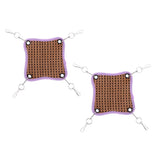 Maxbell Maxbell 2 Pcs Small Animals Hamster Summer Cool Bed Mat Cage Hanging Hammock  15x15cm