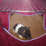 Maxbell Maxbell 2 Pcs Small Animals Hamster Summer Cool Bed Mat Cage Hanging Hammock  15x15cm