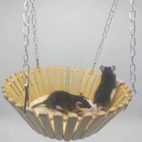 Maxbell Maxbell Small Animals Hamster Summer Bamboo Hammock Hamster Cage Hanging Swing Toys