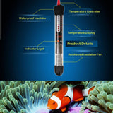 Maxbell Maxbell Submersible Aquarium Fish Tank Heater Water Heating Rod Contoller EUPlug 25W