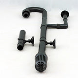 Maxbell Maxbell Aquarium Fish Tank Outflow Inflow Pipe Tube For Fish Tank  L-Black