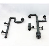 Maxbell Maxbell Aquarium Fish Tank Outflow Inflow Pipe Tube For Fish Tank  L-Black