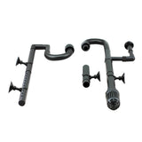 Maxbell Maxbell Aquarium Fish Tank Outflow Inflow Pipe Tube For Fish Tank  L-Black