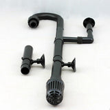 Maxbell Maxbell Aquarium Fish Tank Outflow Inflow Pipe Tube For Fish Tank  L-Black