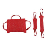 Maxbell 2pcs Dog Puppy Training Bite Tug Toys with Handle for Small Dog Tug-20cm