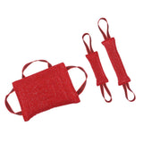 Maxbell 2pcs Dog Puppy Training Bite Tug Toys with Handle for Small Dog Tug-20cm